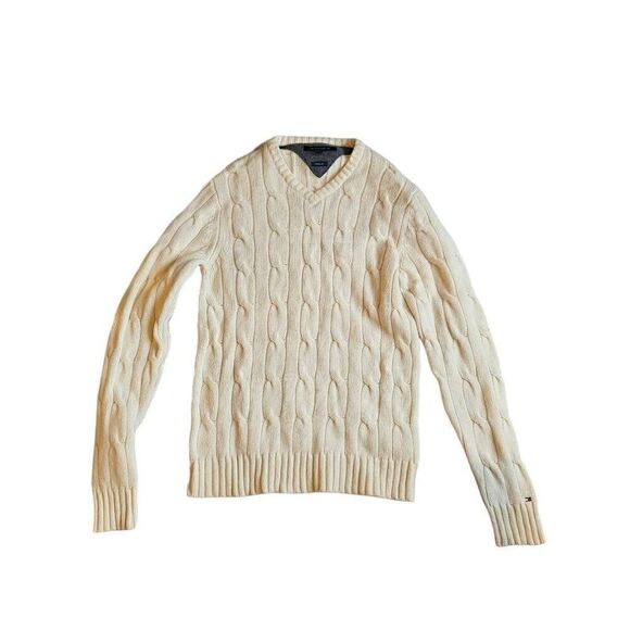 tommy hilfiger cable-knit wool sweater - Picture 1 of 6